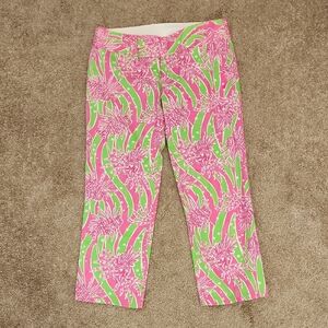 Vintage Lilly Pulitzer Lion Fish Capri Pants 6